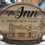 The Inn - Pickled Oak Stain Dimensional Sign by Hanson Sign Co
